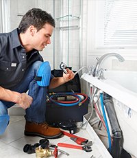 sink drain plumber addison